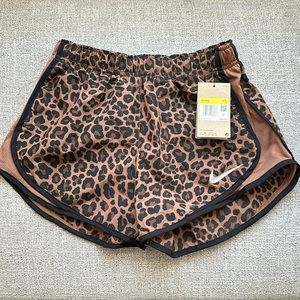 Leopard Nike running shorts